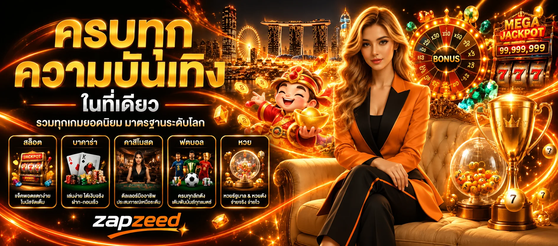 โหมดทดลองเล่น zapzeed สำหรับหลายค่ายเกม